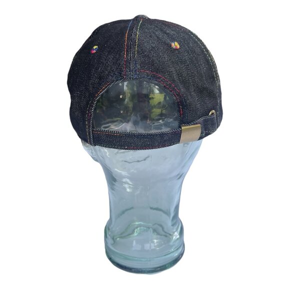 NWOT Target Black Denim PRIDE Rainbow Hat - Picture 4 of 5